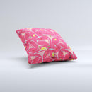 Red Martini Drinks With Lemons Ink-Fuzed Decorative Throw Pillow