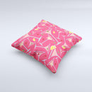 Red Martini Drinks With Lemons Ink-Fuzed Decorative Throw Pillow