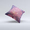 The Red and Blue Unfocused Shimmer Lights ink-Fuzed Decorative Throw Pillow