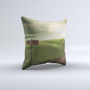 Redemption Hill  Ink-Fuzed Decorative Throw Pillow