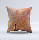Rusty Metal with Jagged Edge  Ink-Fuzed Decorative Throw Pillow