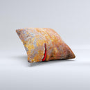 Rusty Metal with Jagged Edge  Ink-Fuzed Decorative Throw Pillow