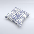 The Sacred Elephant Pattern ink-Fuzed Decorative Throw Pillow