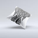 The Sacred Ornate Elephant ink-Fuzed Decorative Throw Pillow
