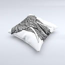 The Sacred Ornate Elephant ink-Fuzed Decorative Throw Pillow