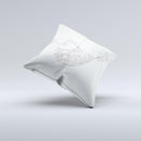 Simple Vintage Bird on a String  Ink-Fuzed Decorative Throw Pillow
