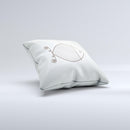 Simple Vintage Fish on String  Ink-Fuzed Decorative Throw Pillow
