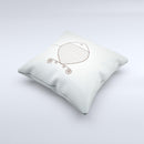 Simple Vintage Fish on String  Ink-Fuzed Decorative Throw Pillow