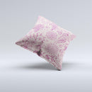 Sketched Lace Patterns V21  Ink-Fuzed Decorative Throw Pillow