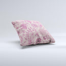 Sketched Lace Patterns V21  Ink-Fuzed Decorative Throw Pillow