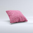 Small Pink Hearts Collage  Ink-Fuzed Decorative Throw Pillow