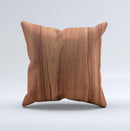 Smooth-Grained Wooden Plank  Ink-Fuzed Decorative Throw Pillow