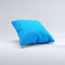 Solid Blue  Ink-Fuzed Decorative Throw Pillow