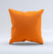 Solid Burnt Orange  Ink-Fuzed Decorative Throw Pillow