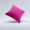 Solid Dark Pink V2  Ink-Fuzed Decorative Throw Pillow
