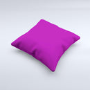 Solid Dark Purple  Ink-Fuzed Decorative Throw Pillow