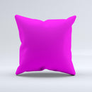 Solid Hot Pink V2  Ink-Fuzed Decorative Throw Pillow