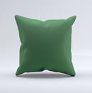 Solid Hunter Green  Ink-Fuzed Decorative Throw Pillow