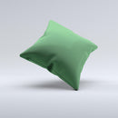 Solid Hunter Green  Ink-Fuzed Decorative Throw Pillow