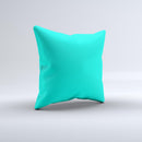 Solid Mint V2  Ink-Fuzed Decorative Throw Pillow