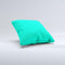 Solid Mint V3  Ink-Fuzed Decorative Throw Pillow