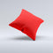 Solid Red  Ink-Fuzed Decorative Throw Pillow