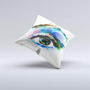 The Soul Stare Eye ink-Fuzed Decorative Throw Pillow