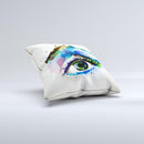The Soul Stare Eye ink-Fuzed Decorative Throw Pillow