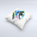 The Soul Stare Eye ink-Fuzed Decorative Throw Pillow