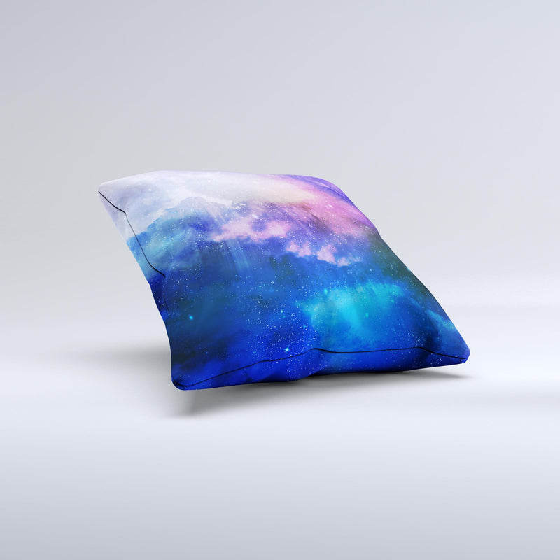 The Space Light Rays ink-Fuzed Decorative Throw Pillow