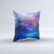 The Space Light Rays ink-Fuzed Decorative Throw Pillow