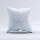 Sparkly Snow Texture  Ink-Fuzed Decorative Throw Pillow