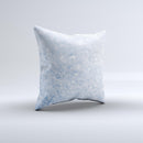 Sparkly Snow Texture  Ink-Fuzed Decorative Throw Pillow