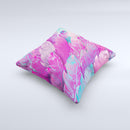 The Spectral Vector Feathers ink-Fuzed Decorative Throw Pillow