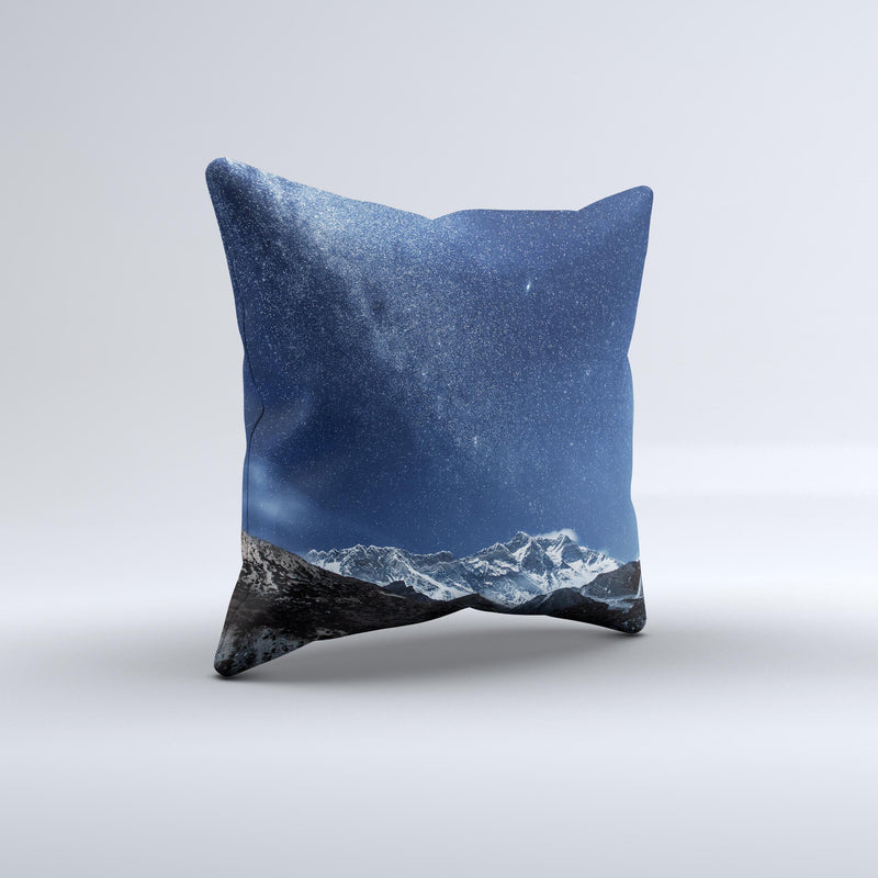 The Starry Mountaintop ink-Fuzed Decorative Throw Pillow