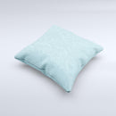 Subtle Blue Floral Laced Ink-Fuzed Decorative Throw Pillow