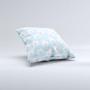 Subtle Blue & White Faced Cats  Ink-Fuzed Decorative Throw Pillow