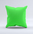 Subtle Green Paw Prints  Ink-Fuzed Decorative Throw Pillow