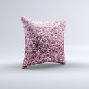 Subtle Pink Glimmer  Ink-Fuzed Decorative Throw Pillow