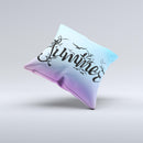 The Summer Black Seagulls ink-Fuzed Decorative Throw Pillow