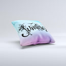 The Summer Black Seagulls ink-Fuzed Decorative Throw Pillow