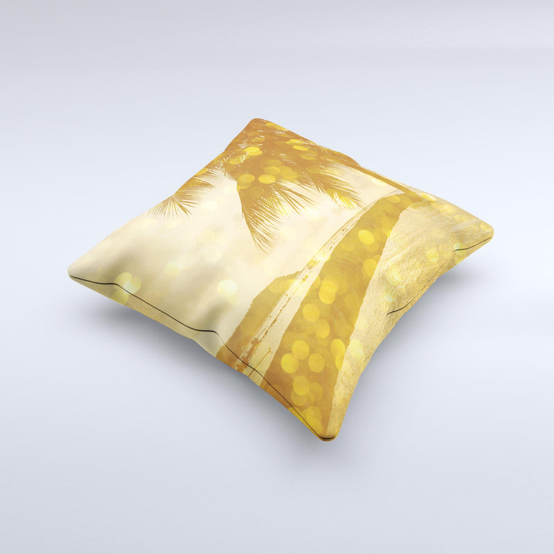 The Sun-Kissed Day V1 ink-Fuzed Decorative Throw Pillow