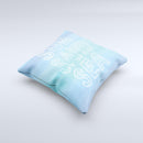 The Sun Sand Sea ink-Fuzed Decorative Throw Pillow