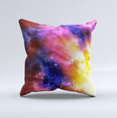 Super Nova Noen Explosion  Ink-Fuzed Decorative Throw Pillow