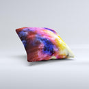 Super Nova Noen Explosion  Ink-Fuzed Decorative Throw Pillow