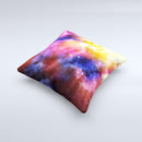 Super Nova Noen Explosion  Ink-Fuzed Decorative Throw Pillow