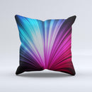 Swirly HD Pink & Blue Lines  Ink-Fuzed Decorative Throw Pillow
