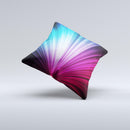 Swirly HD Pink & Blue Lines  Ink-Fuzed Decorative Throw Pillow