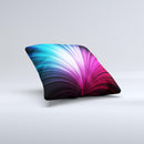 Swirly HD Pink & Blue Lines  Ink-Fuzed Decorative Throw Pillow