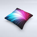 Swirly HD Pink & Blue Lines  Ink-Fuzed Decorative Throw Pillow